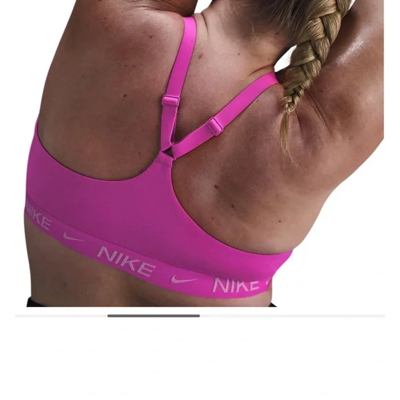 Nike Pink Sports Bra Racerback Moisture-Wicking- NWT🌷 - Picture 2 of 2